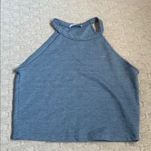 Zara Charcoal Grey Cropped Tank